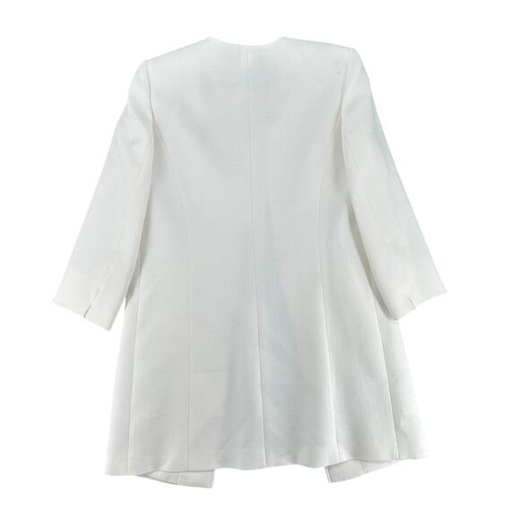 Alex Marie long white blazer oversized light jacket professional career chic 4 - Picture 5 of 7